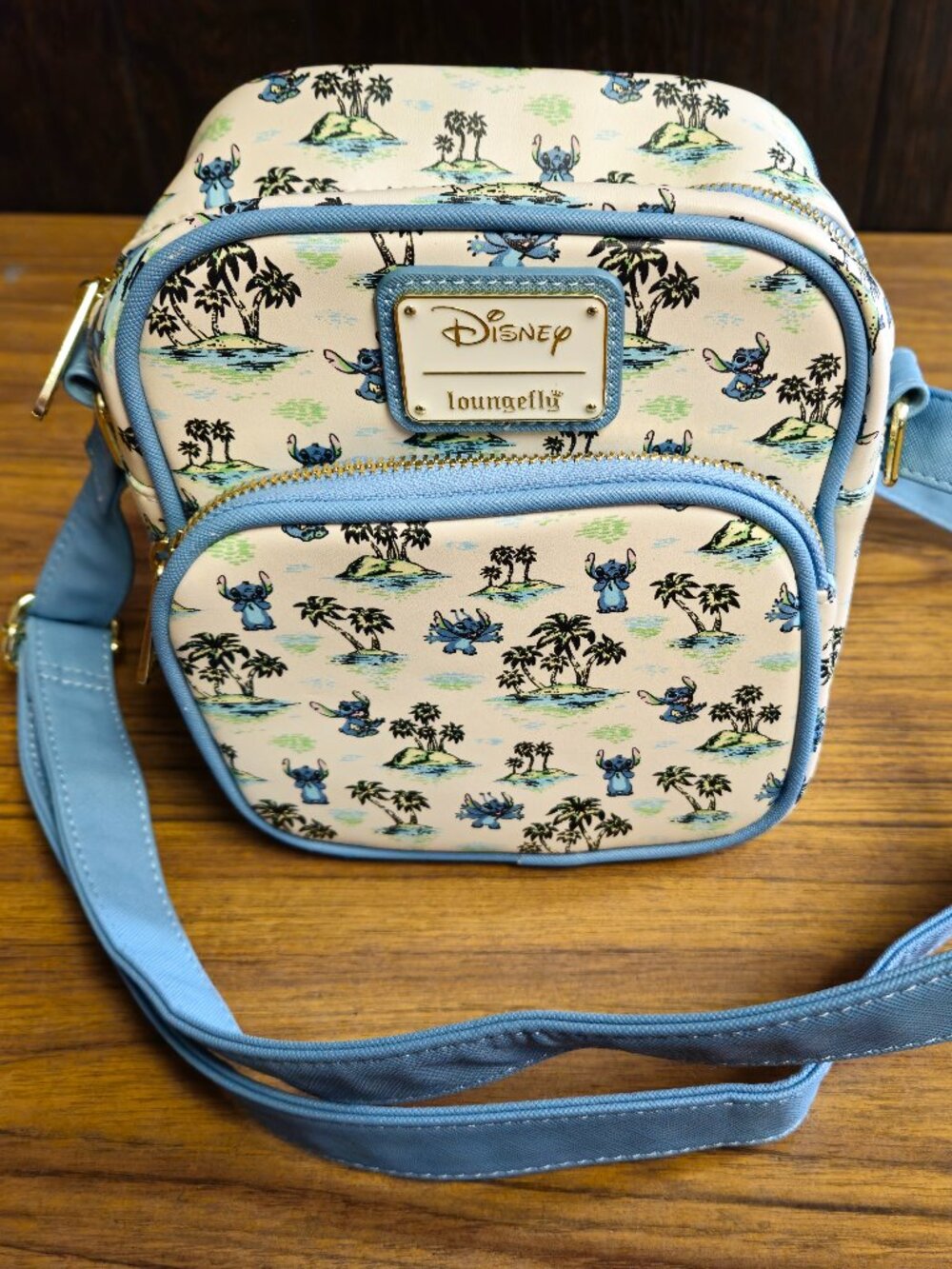 Loungefly Disney Lilo & Stitch Sketch Allover Print Crossbody Bag